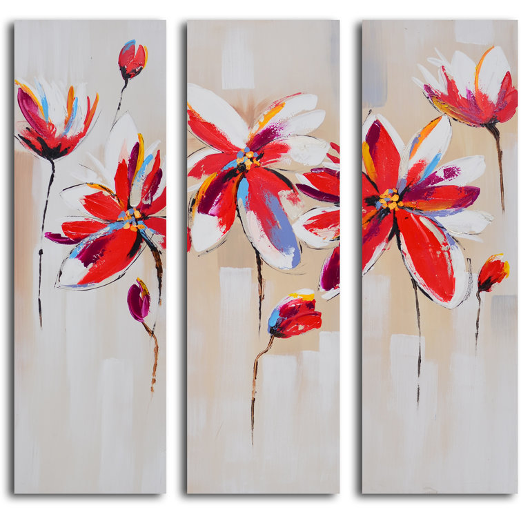 My Art Outlet 3 Piece Painting Set on Canvas & Reviews Wayfair